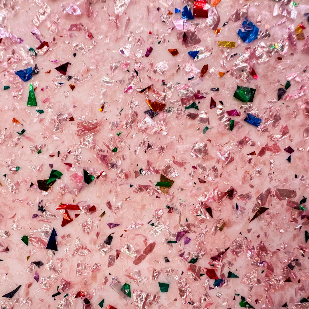 5/32" Princess Confetti Crystal Flake Cast Acrylic Sheets - Acrylic Sheets
