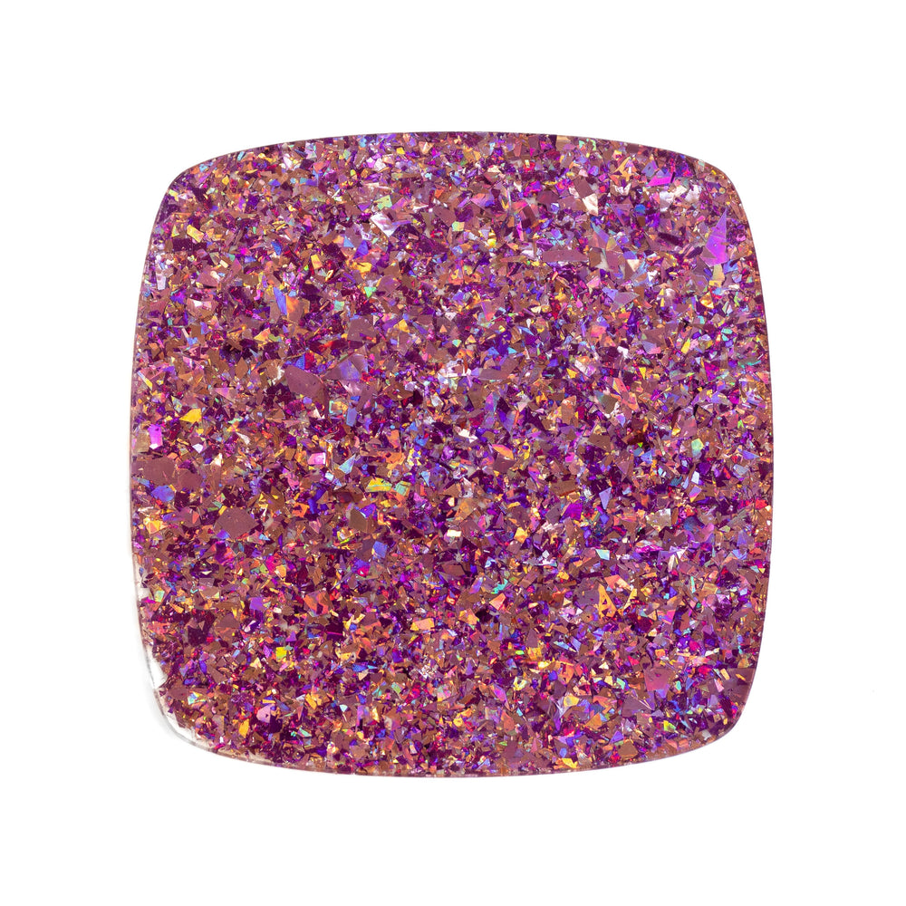 5/32" Valentines Purple Chunky Flake Glitter Cast Acrylic Sheets - Acrylic Sheets