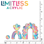 90's Baby Brushstroke Doodles Pattern Acrylic Sheet - CMB Pattern Acrylic