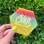 P0851 | Rainbow Bright Leopard Pattern Acrylic Sheet