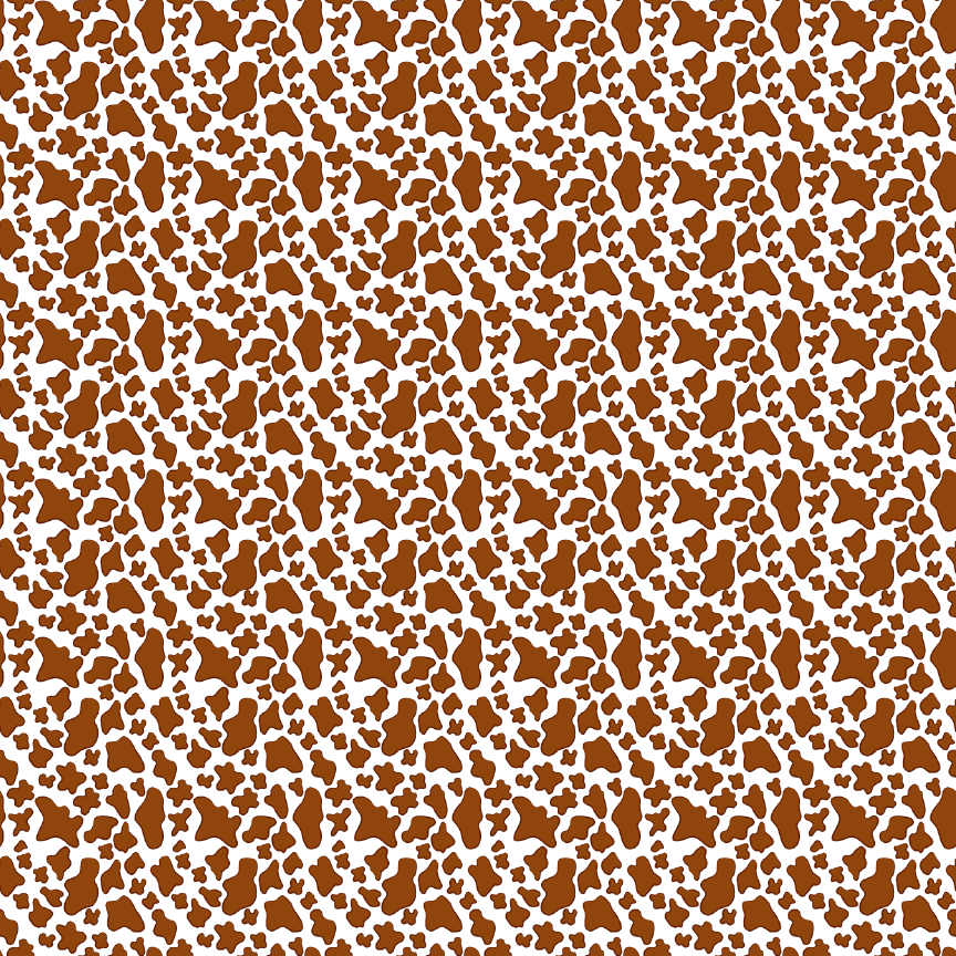 Cow Print- Brown Pattern Acrylic Sheet