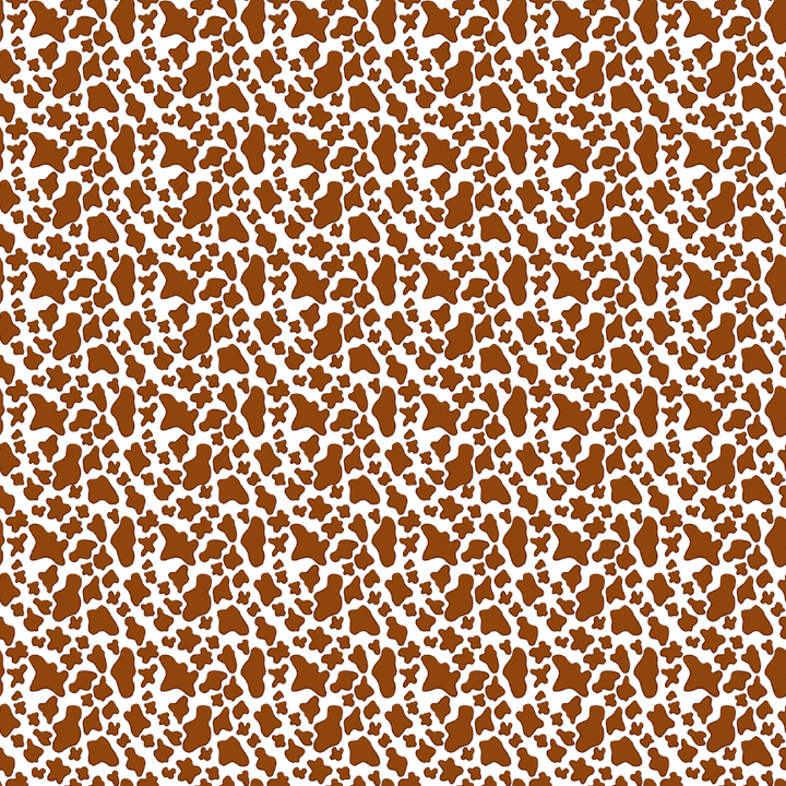 Cow Print- Brown Pattern Acrylic Sheet