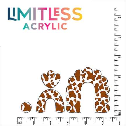 Cow Print- Brown Pattern Acrylic Sheet