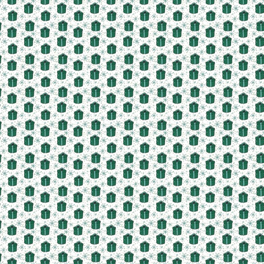 Green Gifts Pattern Acrylic Sheets