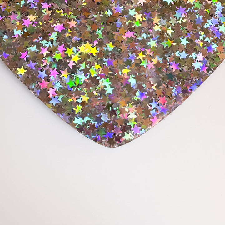 1/8" Chunky Stars Glitter Cast Acrylic Sheets