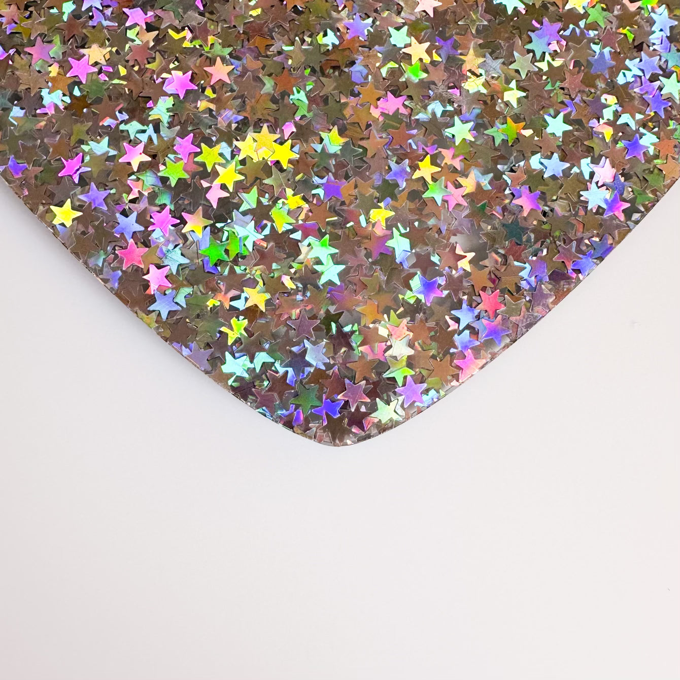 Chunky Stars Glitter Cast Acrylic Sheets - Glitter Acrylic Sheets