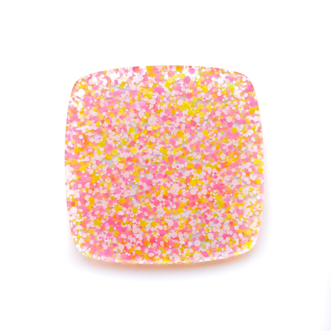 Good Vibes Glitter Dots Cast Acrylic Sheets - CMB Glitter Acrylic Sheets - Local Plastics Distributor - Wholesale Plastics