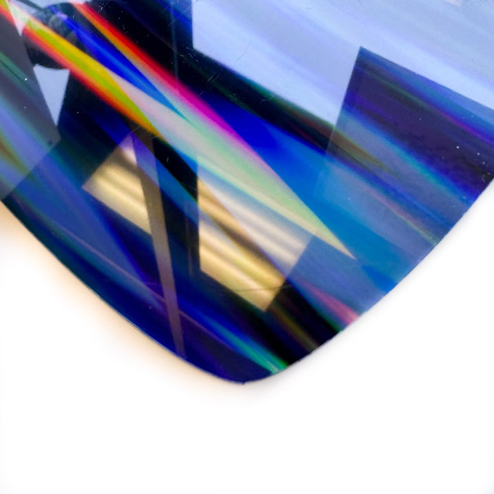 1/8" Iridescent Aurora  on Black Acrylic Sheets
