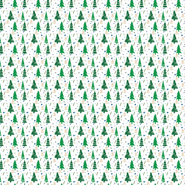 More Christmas Trees Please Pattern Acrylic Sheet