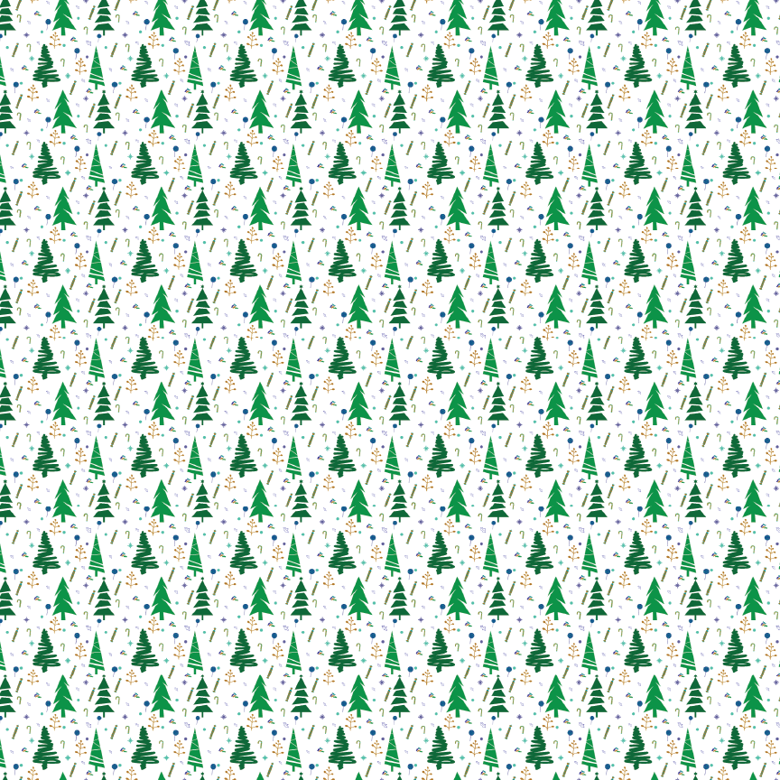 P0589 | More Christmas Trees Please Pattern Acrylic Sheet