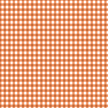 P0629 | Orange Gingham  Pattern Acrylic Sheets