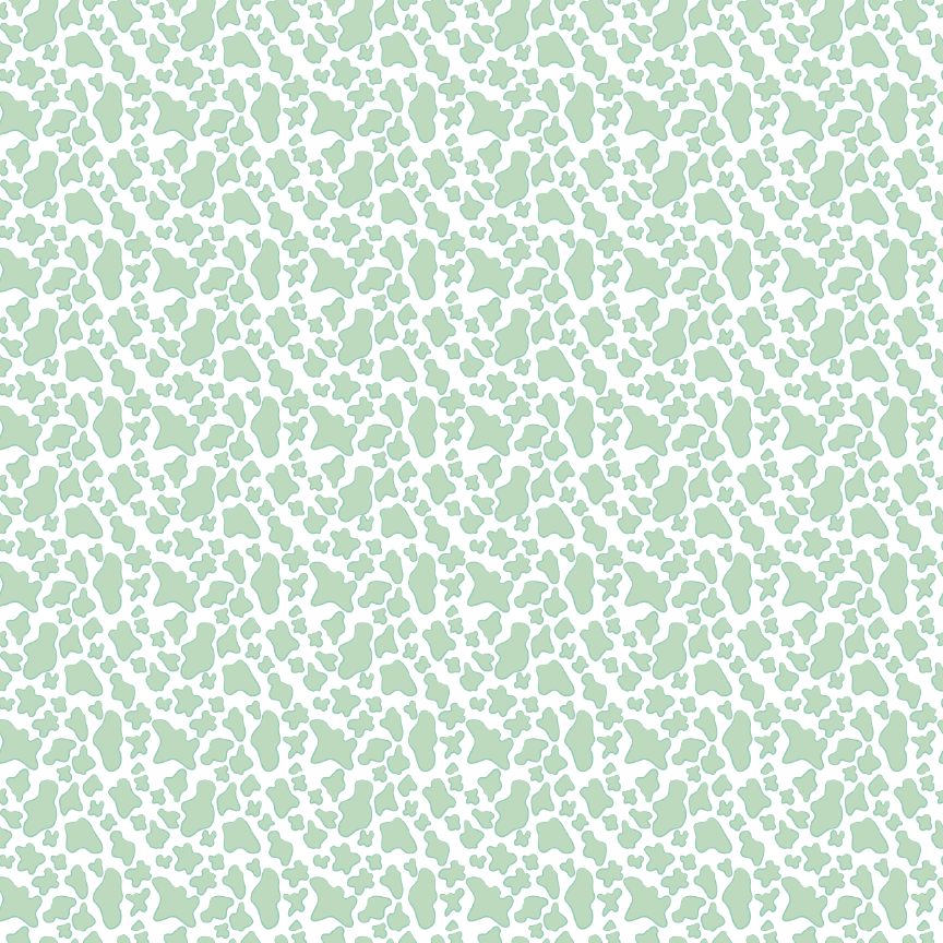 Cow Print- Pastel Mint Pattern Acrylic Sheet