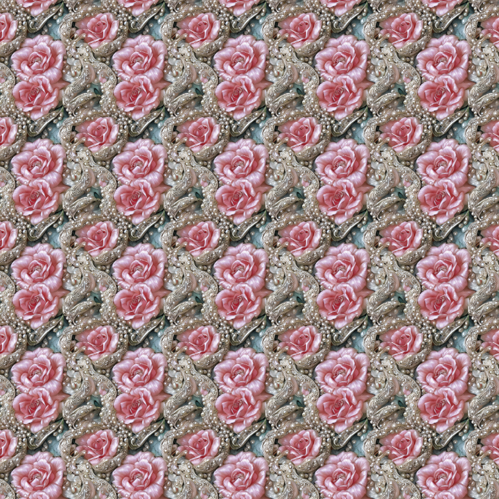 Roses & Pearls Pattern Acrylic Sheets  -  CMB Pattern Sheets - Local Plastic & Wholesale Acrylic Sheets Supplier