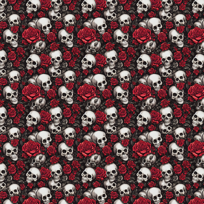 Roses & Skulls Pattern Acrylic Sheets  -  CMB Pattern Sheets - Local Plastic & Wholesale Acrylic Sheets Supplier