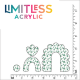 P0752 | Snow Capped Christmas Trees Pattern Acrylic Sheet