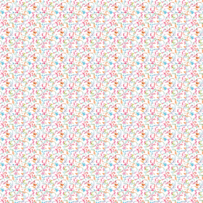 P0734 | Spring Swirly Scripts Pattern Acrylic Sheets