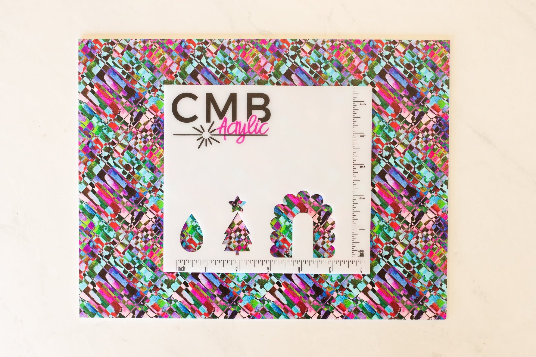 Abstract Brushstrokes Pattern Acrylic Sheet - CMB Pattern Acrylic