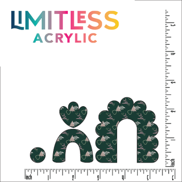 Abstract Evergreen Christmas Trees Pattern Acrylic Sheet - CMB Pattern Acrylic