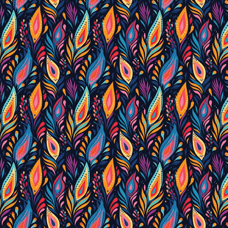 Abstract Feathers Pattern Acrylic Sheets - CMB Pattern Acrylic