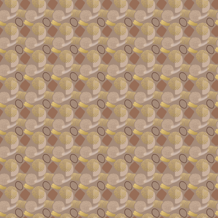 Abstract Geometric Brown & Gold Pattern Acrylic Sheet - CMB Pattern Acrylic