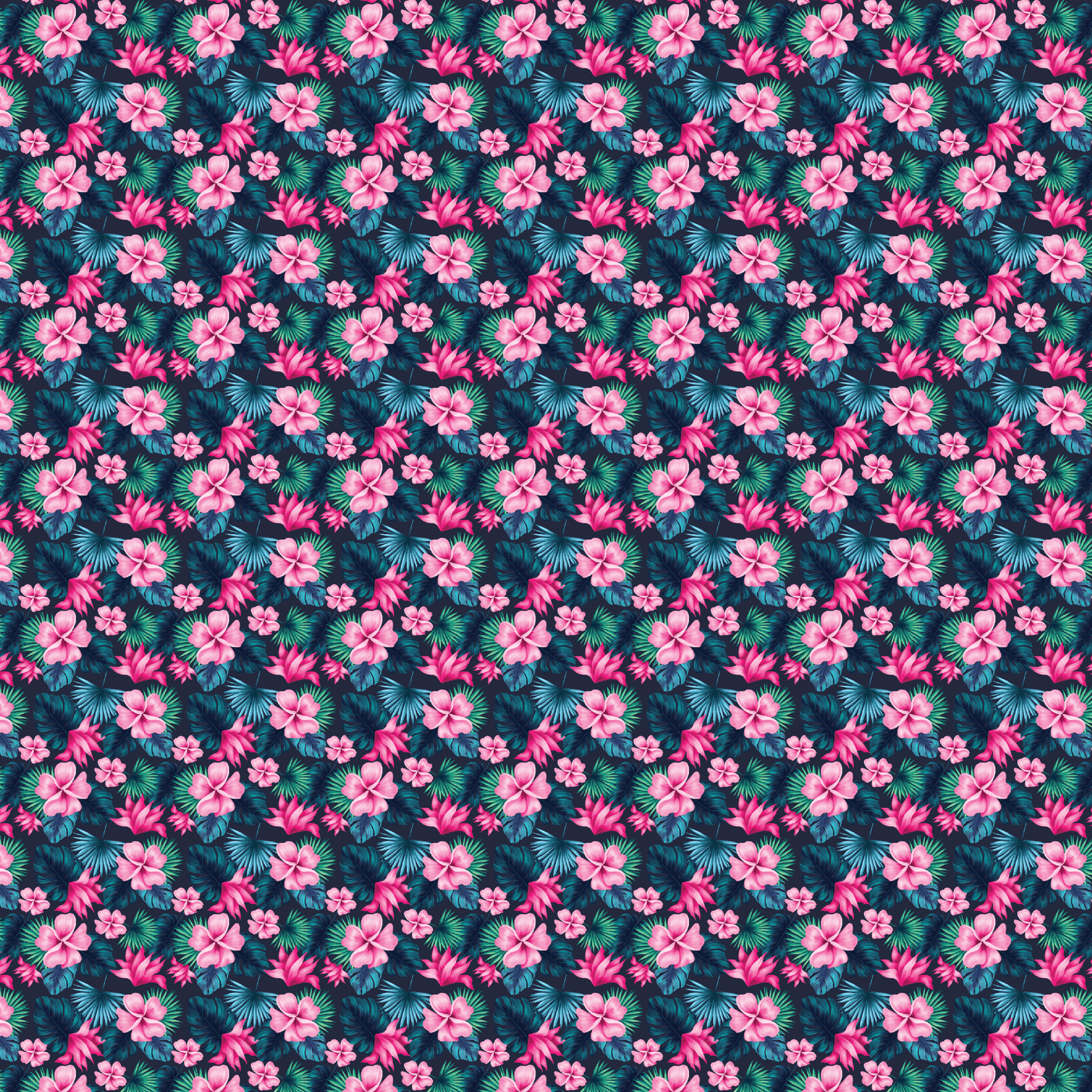 Aloha Midnight Pattern Acrylic Sheets - CMB Pattern Acrylic