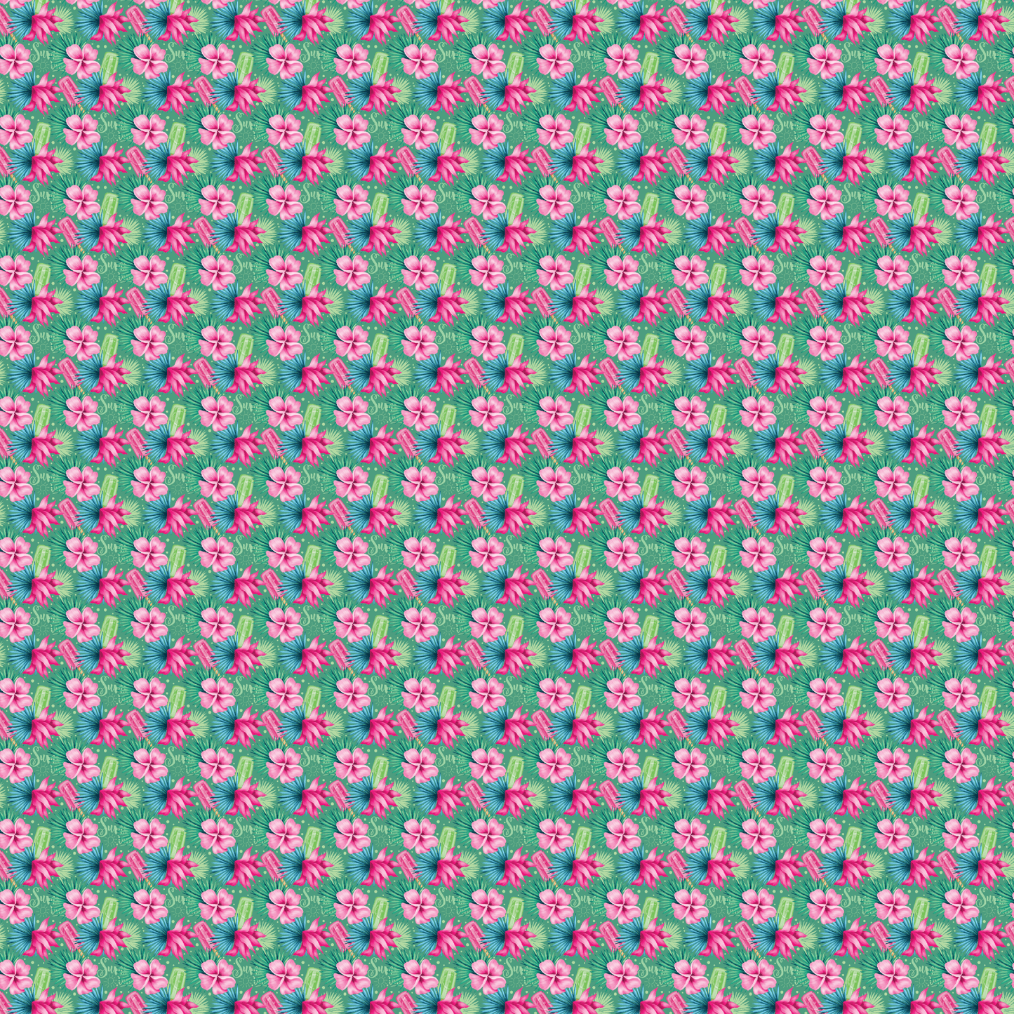 Aloha Popsicles Pattern Acrylic Sheets - CMB Pattern Acrylic