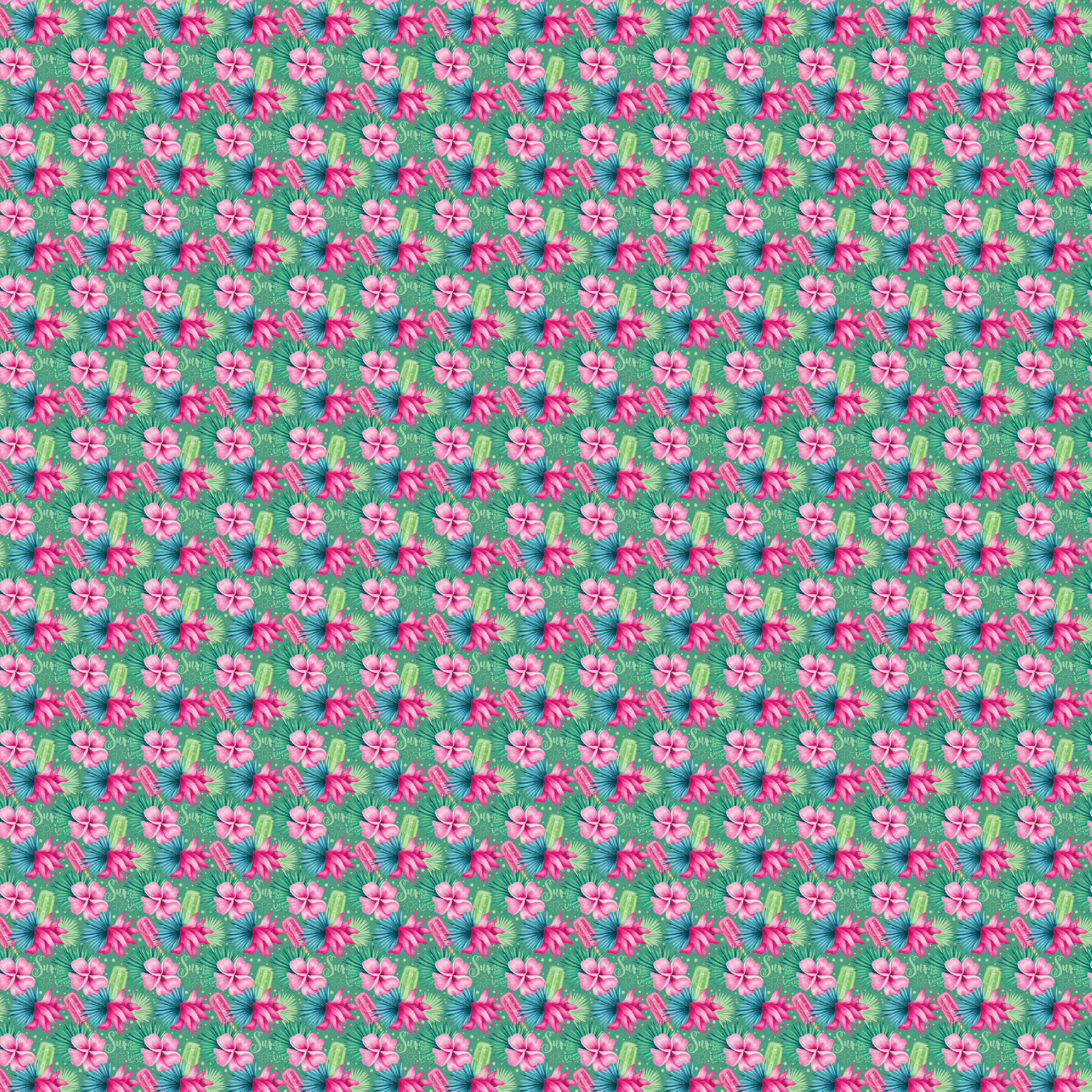 Aloha Popsicles Pattern Acrylic Sheets - CMB Pattern Acrylic