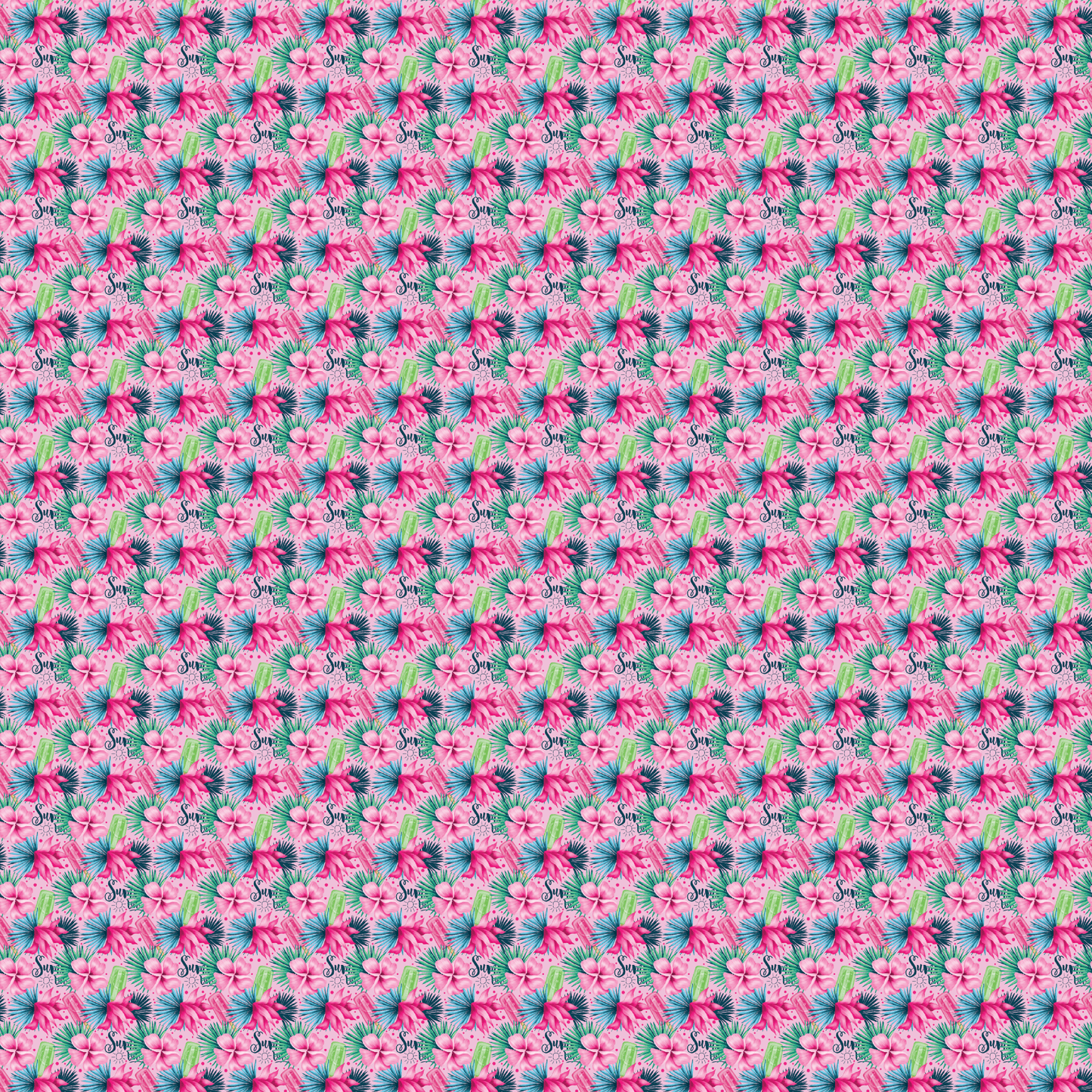 Aloha Summer Lovin' Pattern Acrylic Sheets - CMB Pattern Acrylic