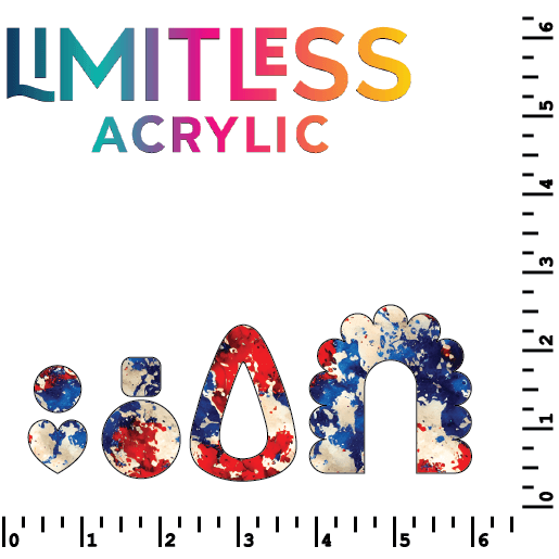 American Democrazy Pattern Acrylic Sheets - CMB Pattern Acrylic