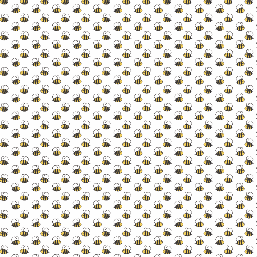 Baby Bumble Bees Pattern Acrylic Sheet - CMB Pattern Acrylic