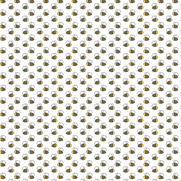 Baby Bumble Bees Pattern Acrylic Sheet - CMB Pattern Acrylic