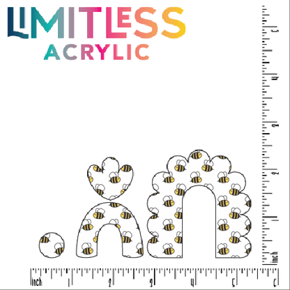Baby Bumble Bees Pattern Acrylic Sheet - CMB Pattern Acrylic