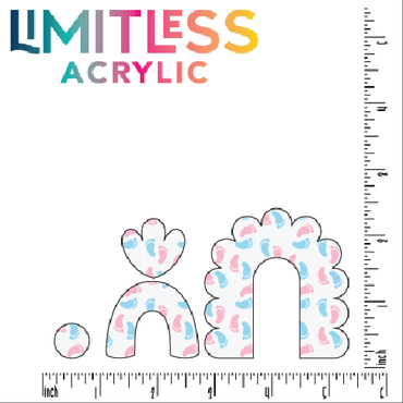 Baby Feet Pattern Acrylic Sheet - CMB Pattern Acrylic
