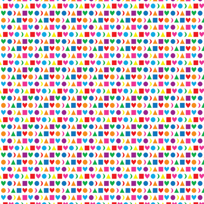 Back To School Shapes Pattern Acrylic Sheets - CMB Pattern Acrylic