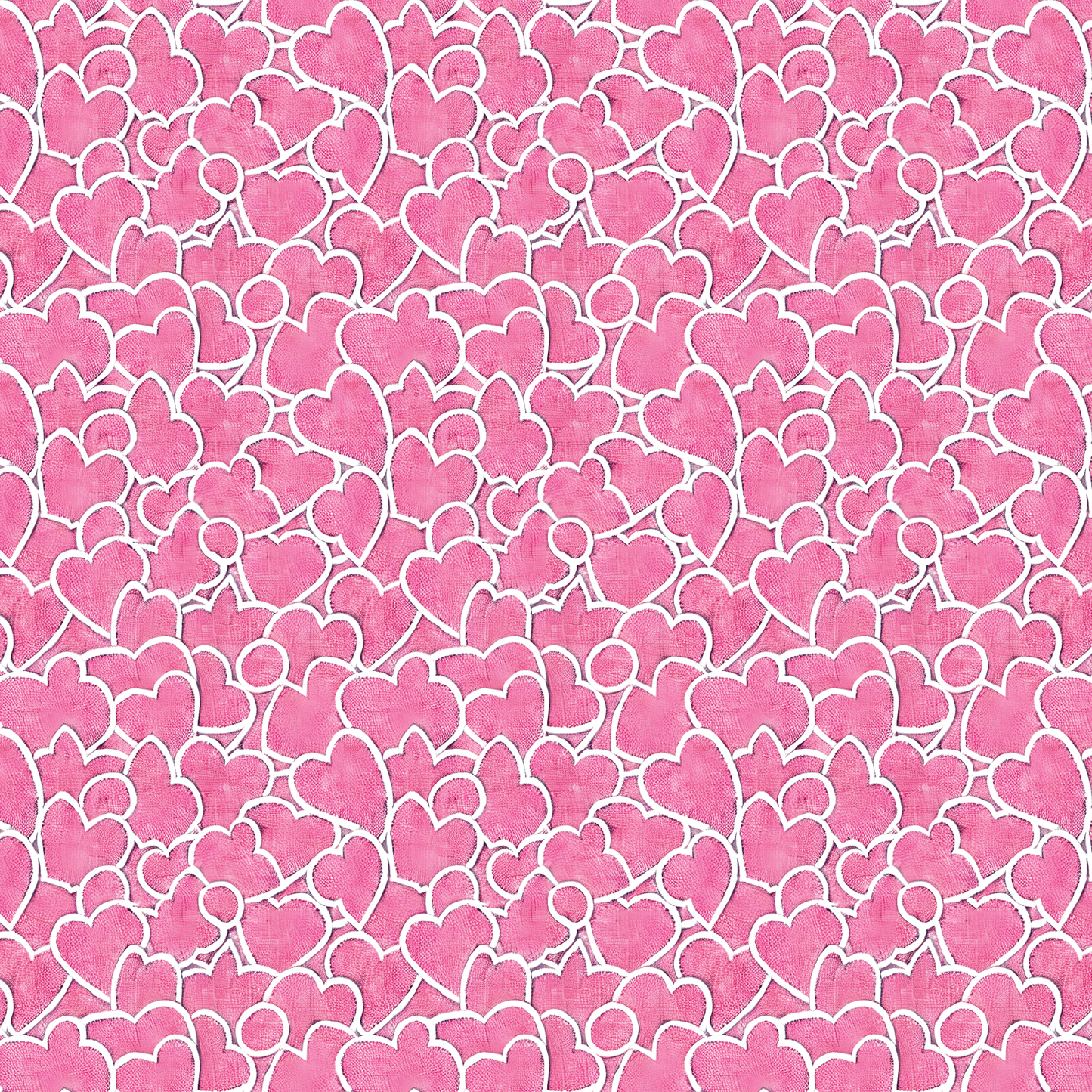 Battenburg Pink Lace Hearts Pattern Acrylic Sheets - CMB Pattern Acrylic