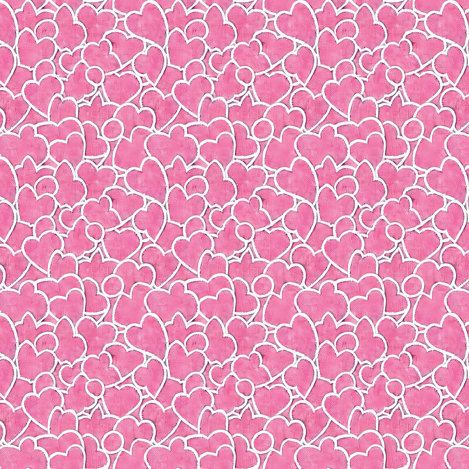 Battenburg Pink Lace Hearts Pattern Acrylic Sheets - CMB Pattern Acrylic