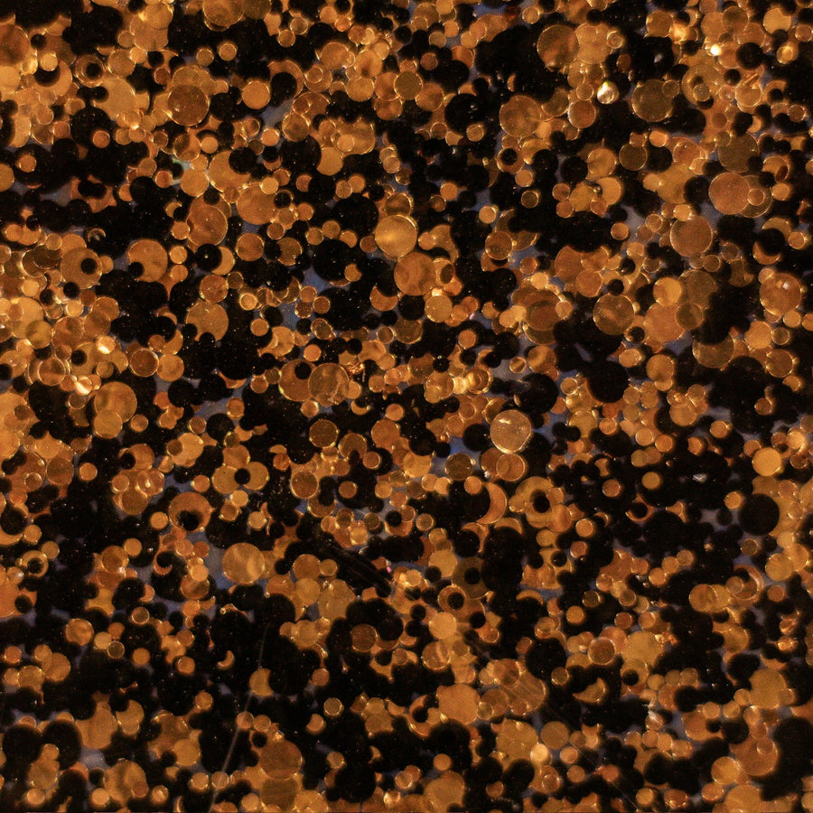 Black & Bronze Confetti Dots Cast Acrylic Sheets - Acrylic Sheets
