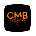 Black Engraves Orange Laser XT Two Tone Acrylic | Two Tone Acrylic Sheet | CMB Acrylic