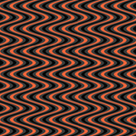 Black & Orange Waves Pattern Acrylic Sheet - CMB Pattern Acrylic