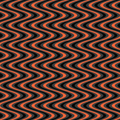 Black & Orange Waves Pattern Acrylic Sheet - CMB Pattern Acrylic