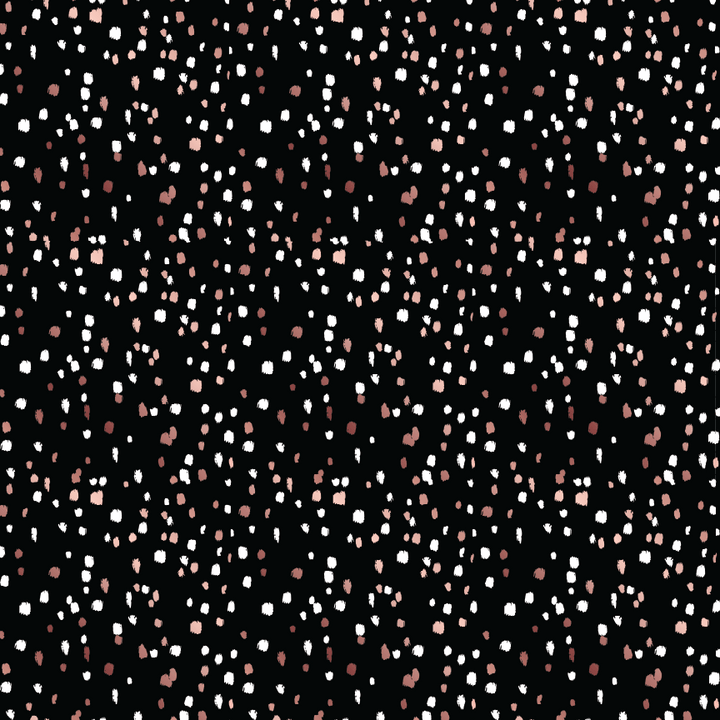Black & Rose Gold Speckles Pattern Acrylic Sheet - CMB Pattern Acrylic