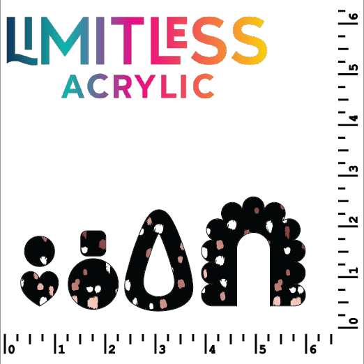 Black & Rose Gold Speckles Pattern Acrylic Sheet - CMB Pattern Acrylic