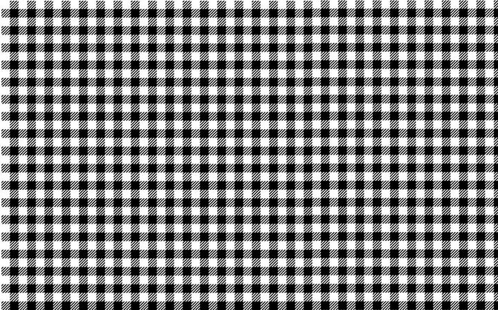 Black & White Buffalo Plaid Pattern Sheet - CMB Pattern Acrylic