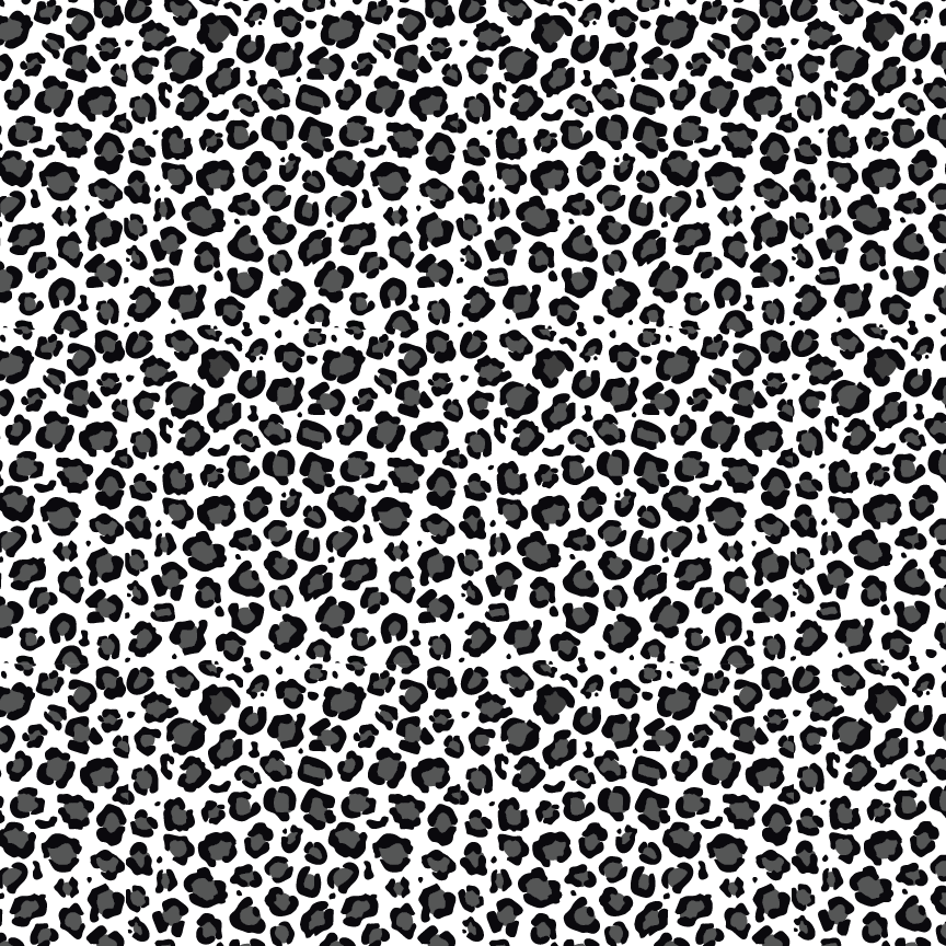Black & White Neutral Leopard Pattern Acrylic Sheet - CMB Pattern Acrylic