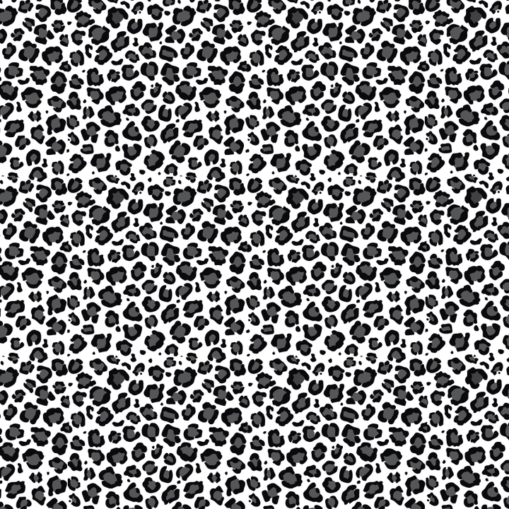 Black & White Neutral Leopard Pattern Acrylic Sheet - CMB Pattern Acrylic