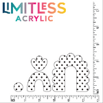 Black & White Polka Dots Pattern Acrylic Sheet - CMB Pattern Acrylic