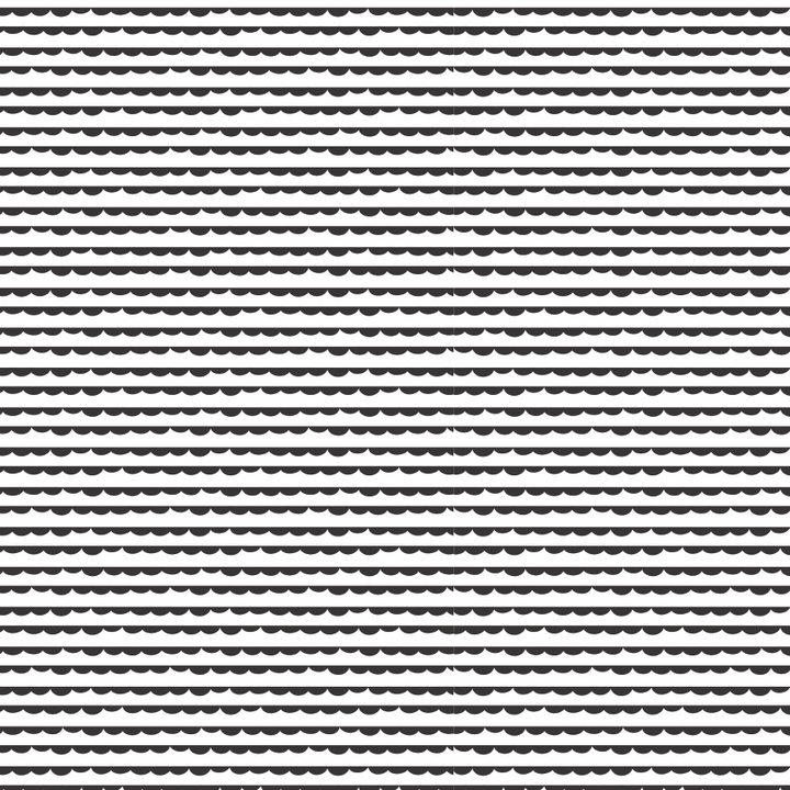 Black & White Scallop Stripes Pattern Acrylic Sheet - CMB Pattern Acrylic