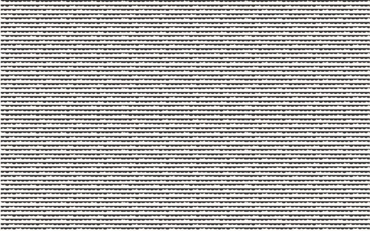 Black & White Scallop Stripes Pattern Sheet - CMB Pattern Acrylic