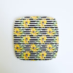 Black & White Sunflower Stripes Acrylic Pattern Sheet - CMB Pattern Acrylic