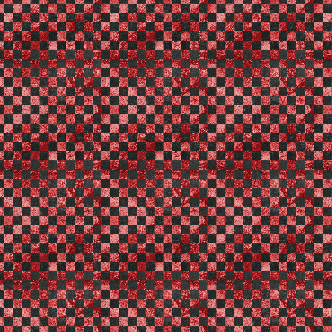 Bloody Grunge Checkered Pattern Acrylic Sheets - CMB Pattern Acrylic